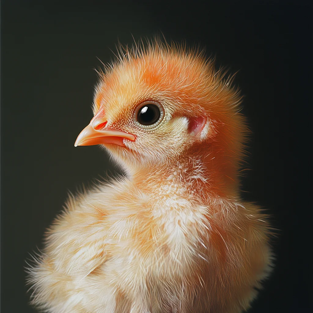 Day-old heritage chick at Bearded Farms